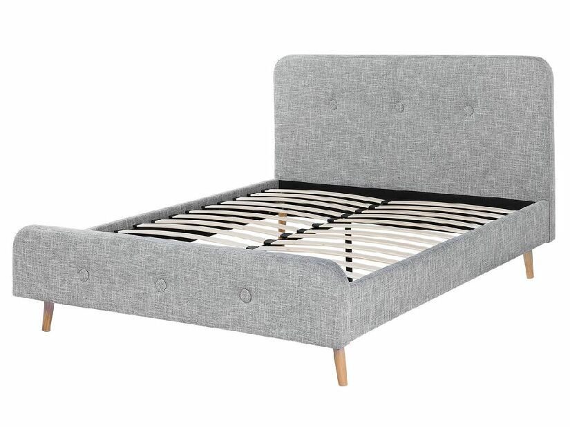 Bračni krevet 160 cm ROME (s podnicom) (s podnicom) (svijetlo siva)