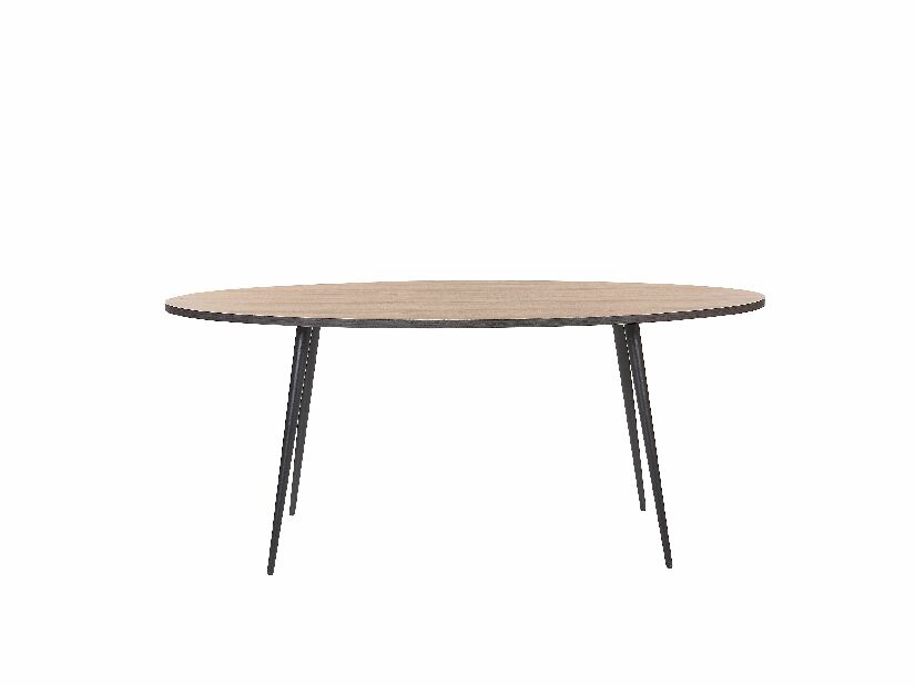 Blagovaonski stol- OTTIO (tamno drvo + crna) (za 6 osoba)