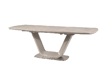 Blagovaonski stol na razvlačenje 160-220 cm Amanda (siva + siva) (za 8 i više osoba)