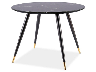 Blagovaonski stol Celestina (crna + crna) (za 4 osobe)