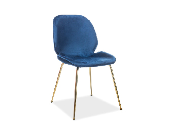 Blagovaonska stolica Alisia (plava + zlatna)