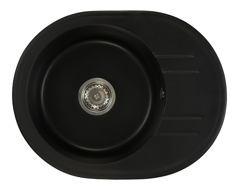 Kuhinjski sudoper Baltera (crna + tekstura) (s 1 otvorom za bateriju)