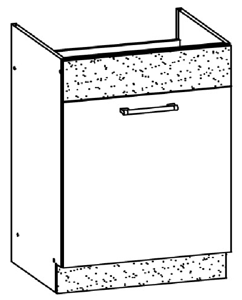 Donji kuhinjski ormarić ispod sudopera Modesta MD18 D60Z 