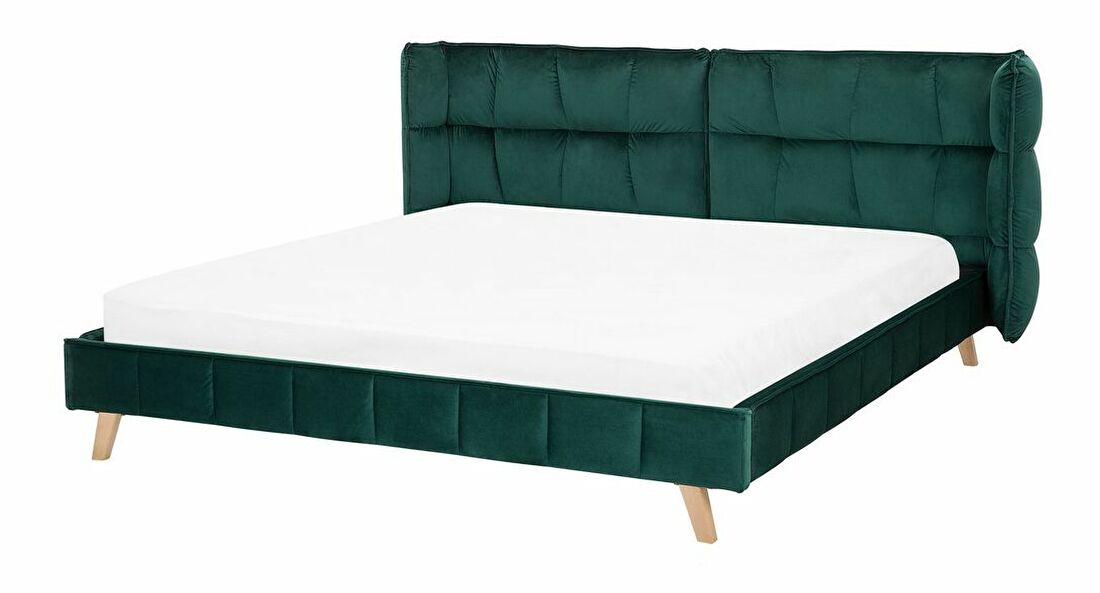 Bračni krevet 180 cm SENEL (s podnicom) (zelena)