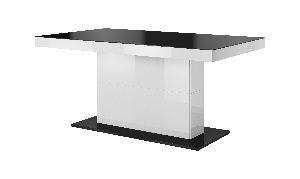 Blagovaonski stol- Hayle Typ 81 (za 6 do 8 osoba) (bijela + bijeli visoki sjaj)