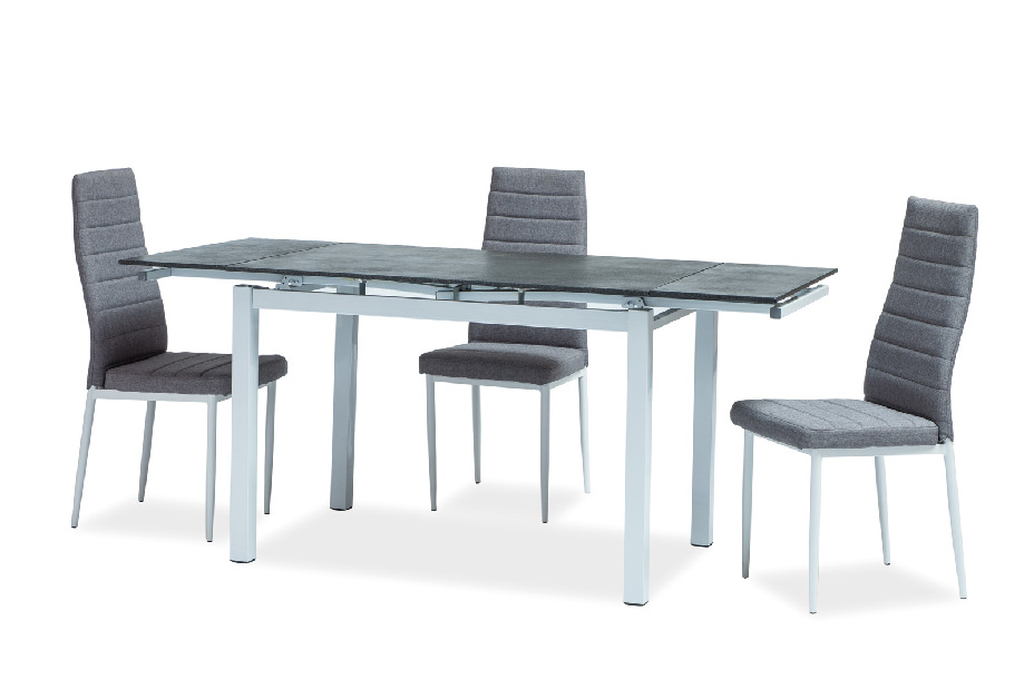 Blagovaonski stol Tawny (crna + bijela) (za 4 do 6 osoba) 