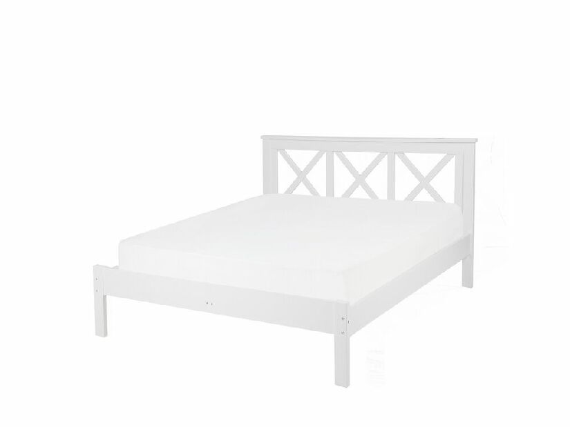 Bračni krevet 140 cm TANTE (s podnicom) (bijela)