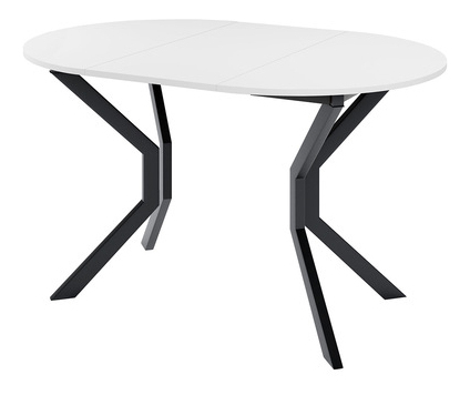 Blagovaonski stol Kirtore M 90 (sivi mramor + crna) II *outlet moguća oštećenja