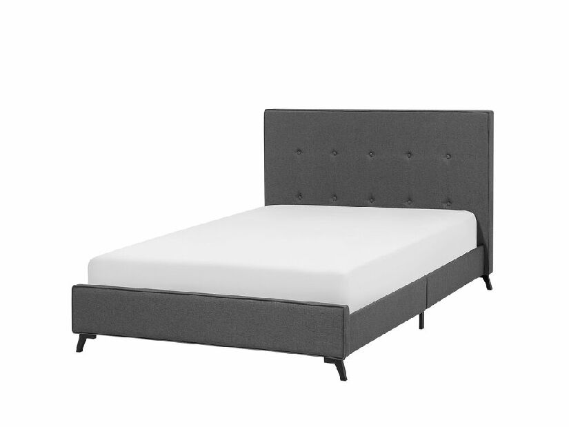 Bračni krevet 140 cm AMBRE (s podnicom) (siva)