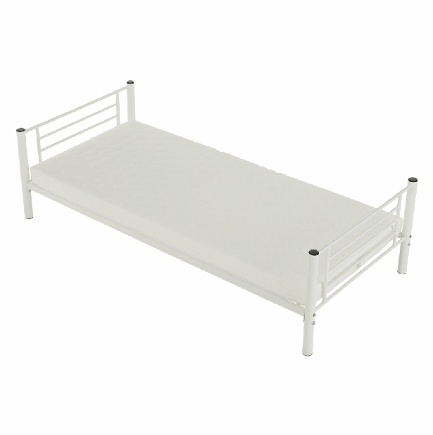Dječji krevet na kat 90 cm Kamila (bijela) (s podnicom)