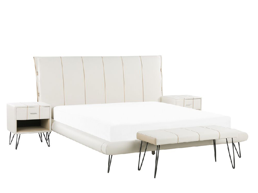 Spavaća soba BETTEA (s krevetom160x200 cm) (bijela)