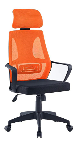 Uredska fotelja Tyxos MC089 (crna + narančasta)