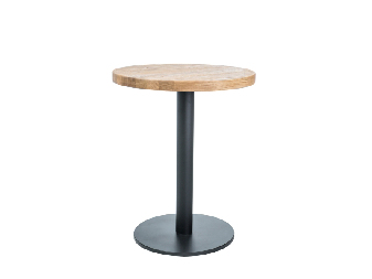Blagovaonski stol Pedro (hrast + crna) (za 4 osobe)