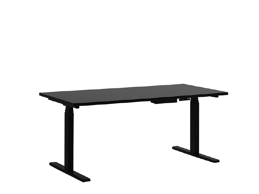 Pisaći stol UPPER II (130 x 72 cm) (MDF) (crna) (električno podesiv)