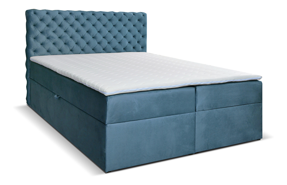 Bračni krevet Boxspring 160 cm Orimis (plava)