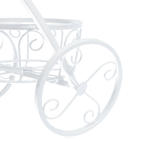 Retro saksija za cvijeće u obliku bicikla Galahad (bijela)