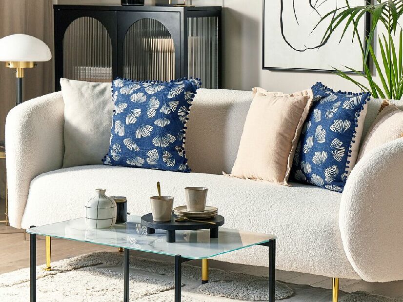 Set 2 ukrasna jastuka 45 x 45 cm Dandelon (plava)