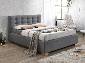 Bračni krevet 160 cm Chan (S podnicom i prostorom za odlaganje)  