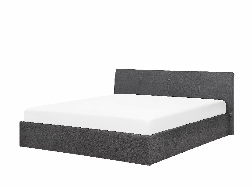 Bračni krevet 180 cm ORBIT (s podnicom i prostorom za odlaganje) (siva)