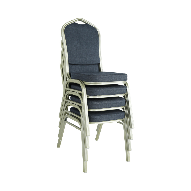 Blagovaonska stolica (6 kom.) Zoni (siva + boja šampanjca) *trgovina 