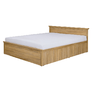 Bračni krevet 160 cm Leoras MZ21 (s podnicom) (hrast grand)