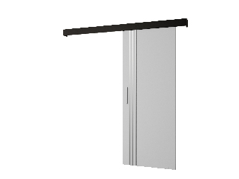 Klizna vrata 90 cm Sharlene VI (bijela mat + crna mat + srebrna)