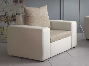 Fotelja Monarda (bež + bijela) 