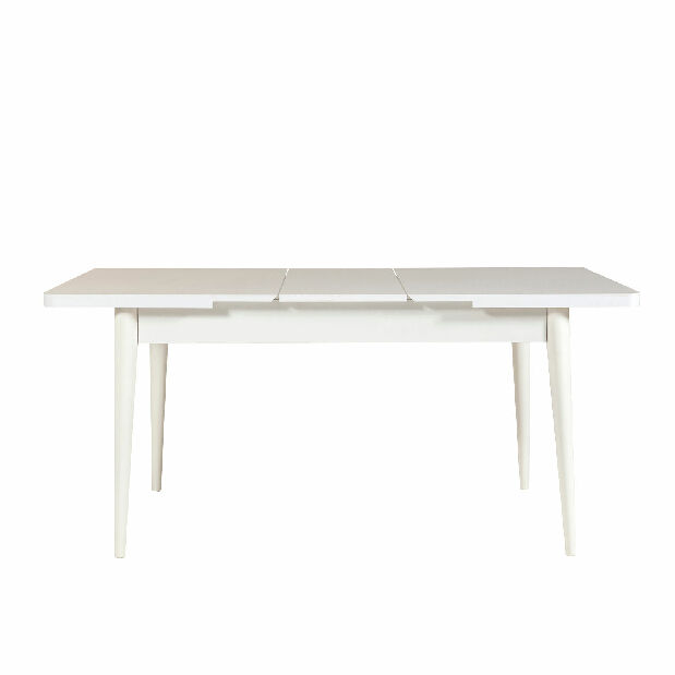 Blagovaonski stol na razvlačenje s 2 stolice i klupom Vlasta (bijela + svijetlo smeđa)