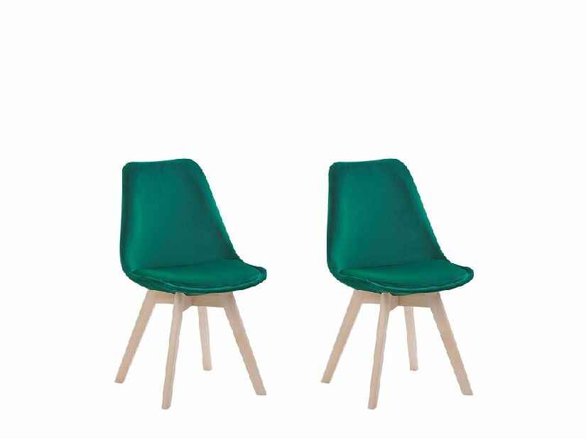 Set blagovaonskih stolica 2 kom. DOHA II (plastika) (zelena)