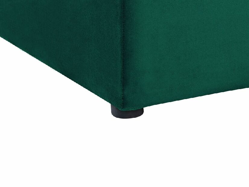 Bračni krevet 180 cm Noya (zelena) (s podnicom) (s prostorom za odlaganje)