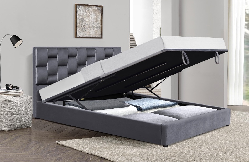 Bračni krevet 160 cm Anastacia 160 (s podnicom i prostorom za odlaganje)