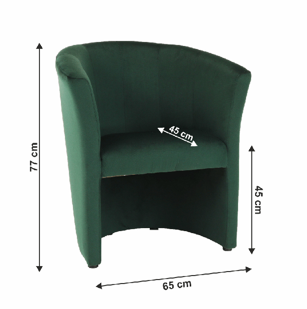 Fotelja Cubali (smaragdna)