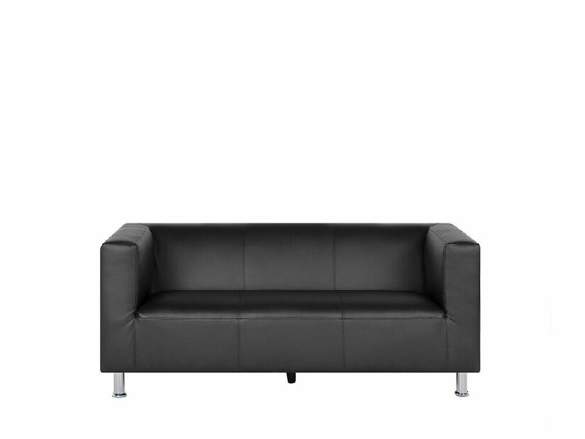 Kožna sofa trosjed Faxe (crna)