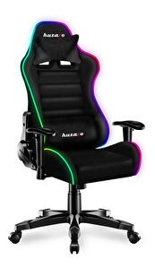 Dječja gaming stolica Rover 6 (crna + šarena) (s LED rasvjetom)