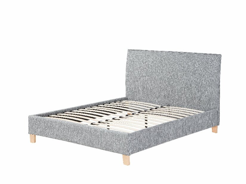 Bračni krevet 140 cm SANCHEZ (s podnicom) (siva)