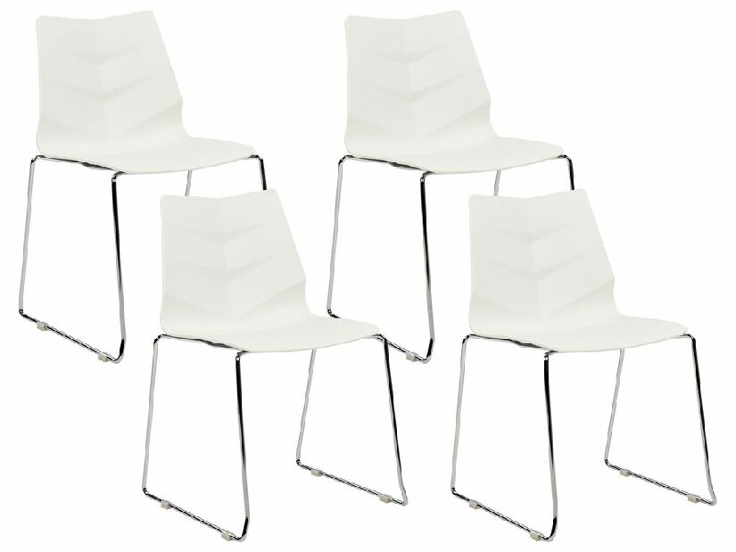 Set blagovaonskih stolica (4 kom.) Huxley (bijela)