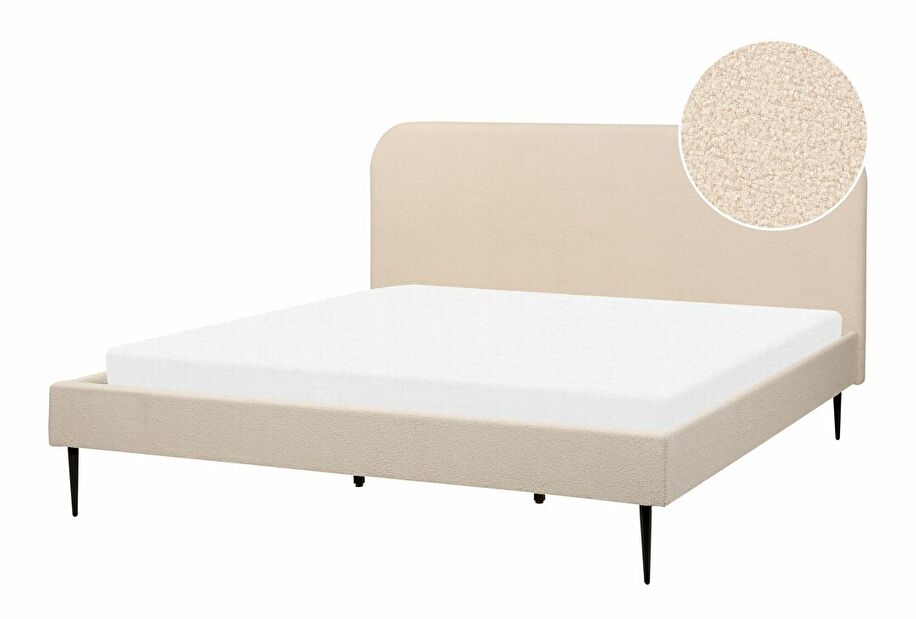 Bračni krevet 180 cm Faris (bež) (s podnicom)