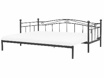Krevet na razvlačenje 80 cm TULO (crna) (s podnicom)