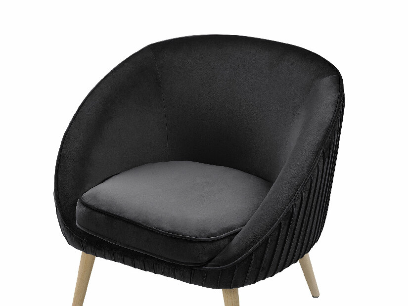 Fotelja TOMSO (baršun) (crna)