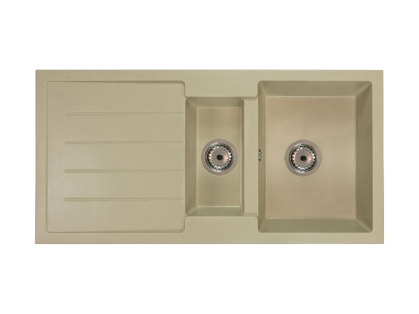 Kuhinjski sudoper Yuxur (bež) (sa 3 otvora za baterije) (L)