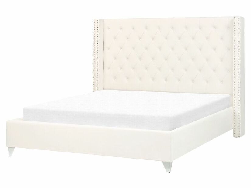 Bračni krevet 160 cm Lubbka (bijela) (s podnicom)