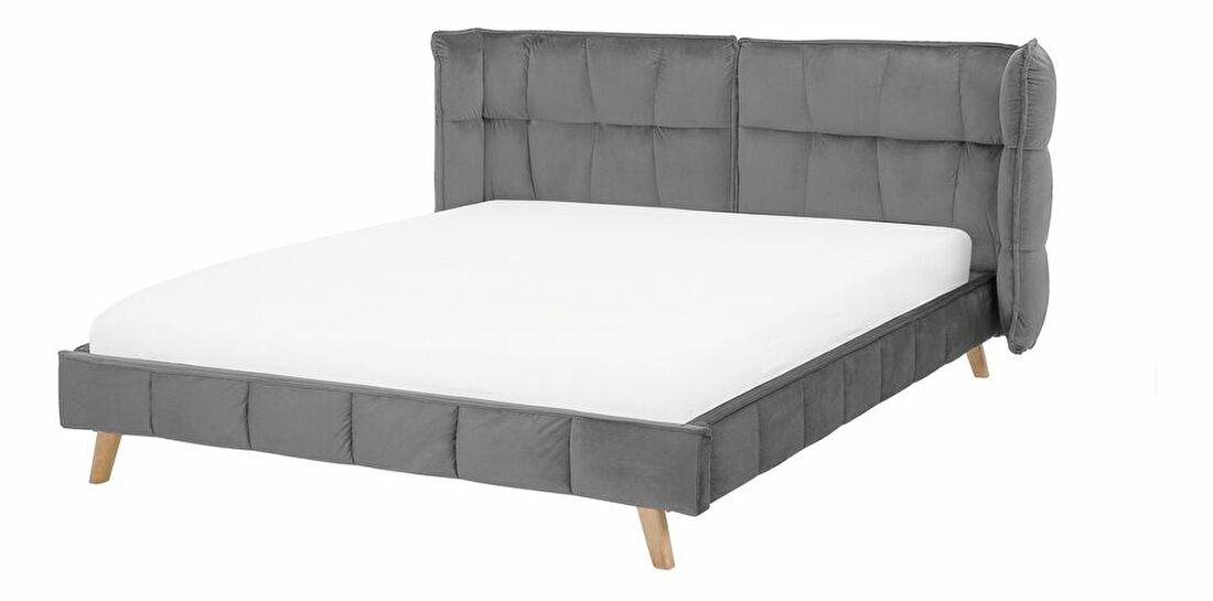Bračni krevet 160 cm SENEL (s podnicom) (siva)