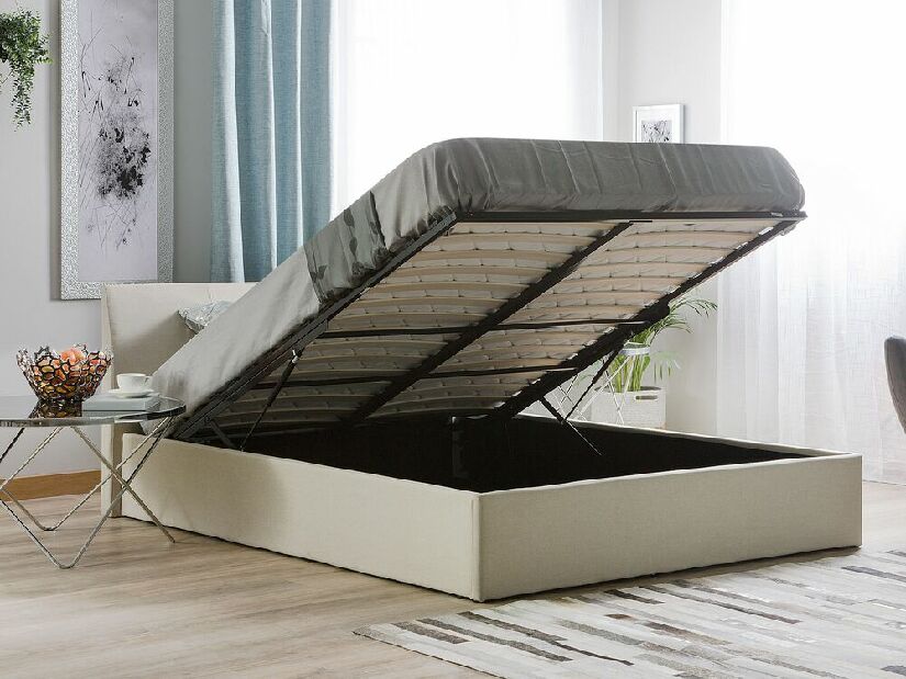 Bračni krevet 160 cm Orbza (bež)