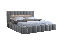 Bračni krevet 180 cm Luxa (siva) (s podnicom, s prostorom za odlaganje i LED)