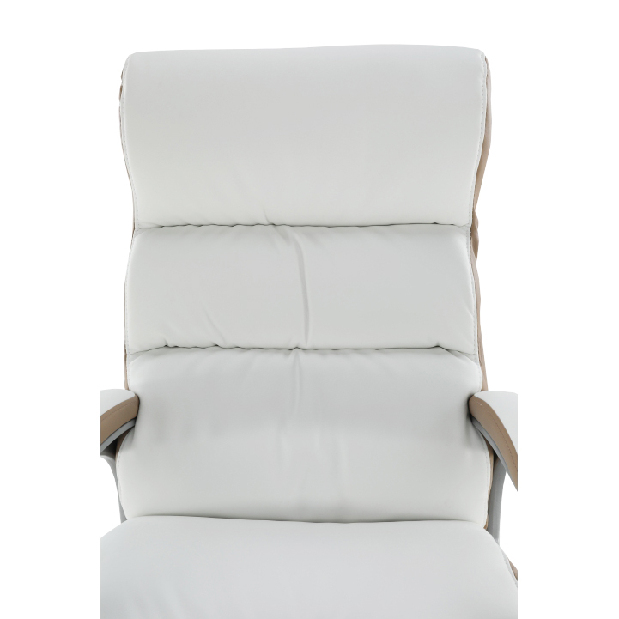 Uredska fotelja Apa (bijela + smeđa) 