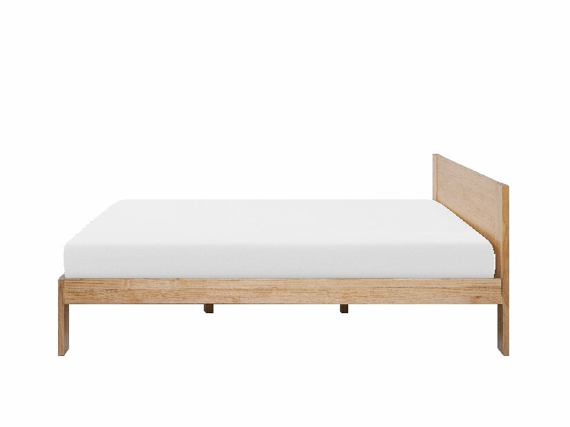 Bračni krevet 180 cm NANTERRE (s podnicom) (svijetlo drvo)