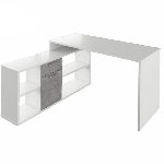 PC stolić Norrix (bijela + beton)  