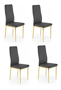 Blagovaonska stolica (4 kom.) Kart (crna) *rasprodaja