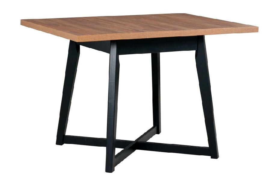 Blagovaonski stol Ouida 1 L (Hrast stirling + Crna) (za 4 osobe)