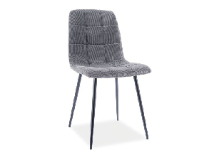 Blagovaonska stolica Marlana (siva + crna)